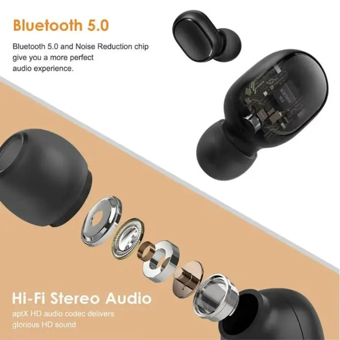 Ecouteurs sans fil Xiaomi Airdots 2 casque Bluetooth imperméable avec annulation de bruit pour musique sport et travail occasions spéciales
