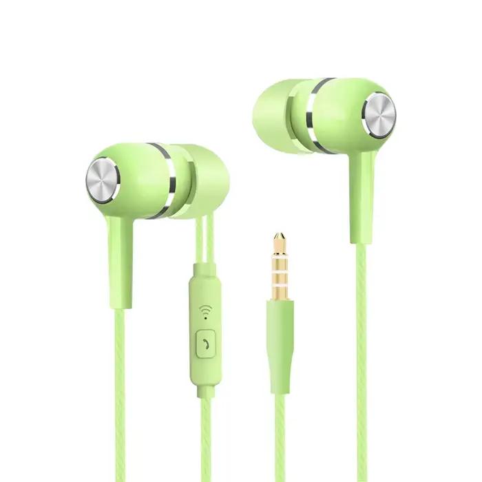 Écouteurs filaires de sport dans l'oreille 3.5mm pour running vélo fitness isolation sonore microphone inclus occasions spéciales