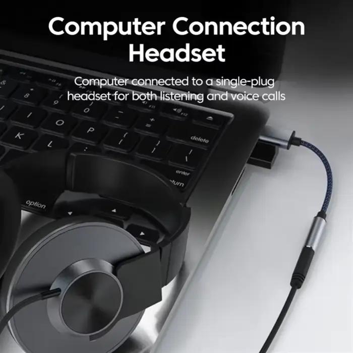 Adaptateur Audio USB vers Jack 3.5mm pour Casque et Haut-parleur Compatible avec Ordinateur Portable et Amplificateur Occasions Spéciales Écoute Musicale Polyvalent