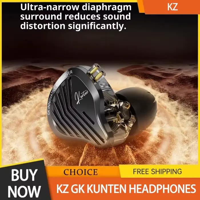 Ecouteurs intra-auriculaires Kz Gk Kunten haute fidélité avec annulation de bruit pour gamer et audiophiles occassions spéciales