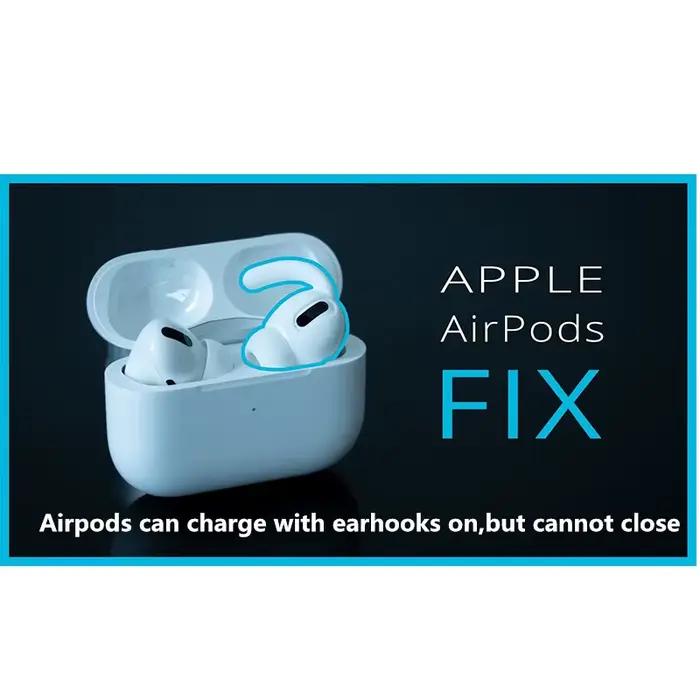 Crochets d'oreille anti-perte pour AirPods Pro 1 2 protection anti-poussière et amelioration de la qualite sonore en silicone souple multicolore pour homme et femme occasions sportives et quotidiennes