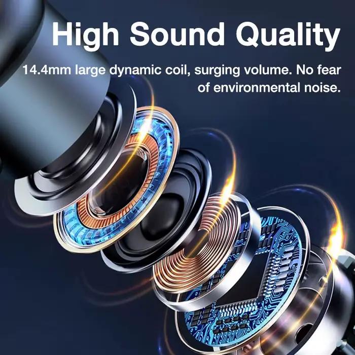 Ecouteurs Bluetooth sans fil avec microphone EARDECO pour musique et communication haute qualité occasion sport et quotidienne