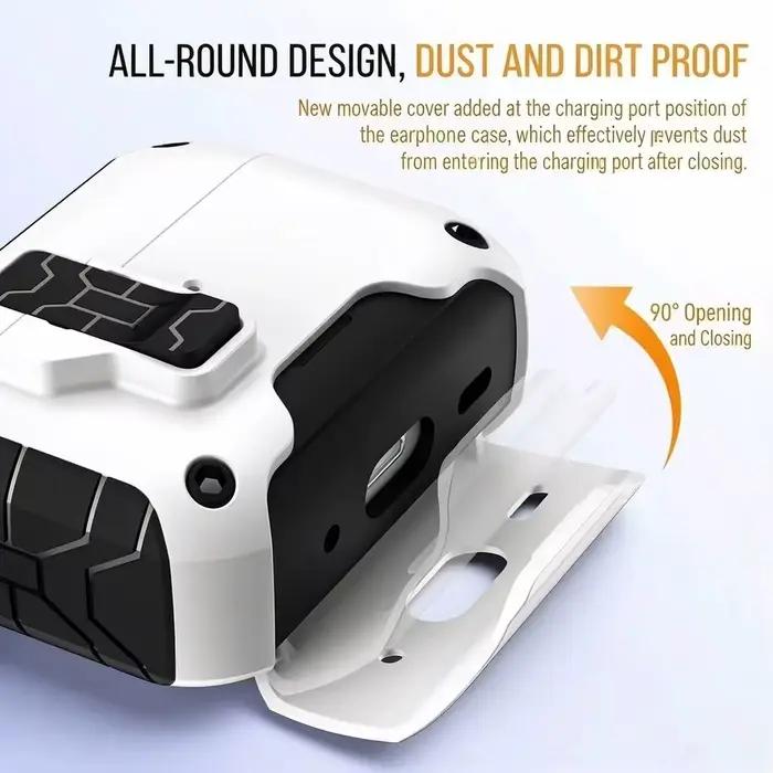 Étui pour AirPods Pro 3 avec verrouillage sécurisé et ouverture automatique, étanche, antichoc, non glissant, en TPU pour protection complète des écouteurs Bluetooth