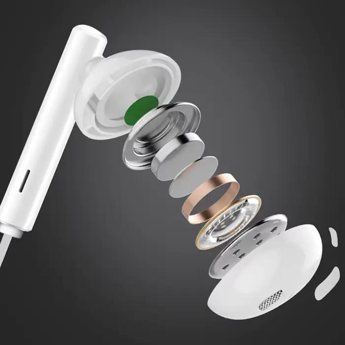 Écouteurs Rockever Blancs In-ear avec Microphone et Suppression Active du Bruit pour Honor 300 200 100 Pro 90 GT Magic 7 6 5 Pro Lite V2 VS3 Occasions Spéciales