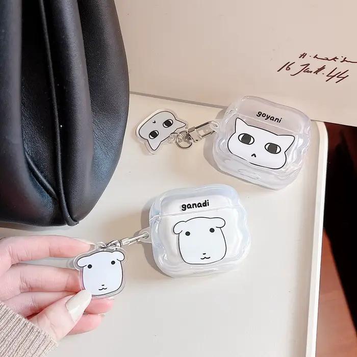 Étuis pour écouteurs Bluetooth avec motif de chiot mignon et chaton adorable