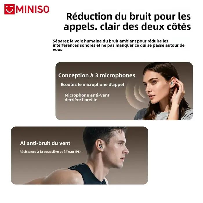 MINISO MS105 Bluetooth écouteur dans l'oreille écouteurs souples