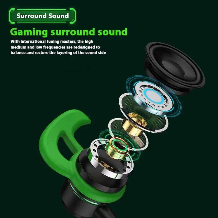 Ecouteurs de jeu Hi-Fi intra-auriculaire filaire pour Samsung Galaxy S25 Ultra iPhone 16 Pro Max casque sportif annulation active du bruit pour chasse et tir occasionnels