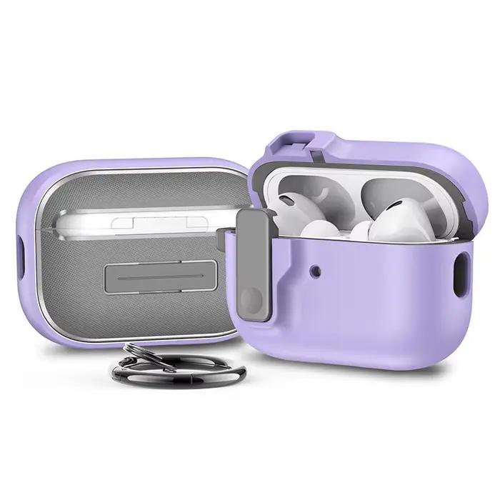 Étui antichoc avec boucle de sécurité pour AirPods 3 4