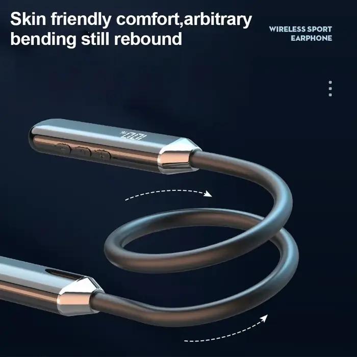 Écouteurs Bluetooth 5.2 à Tour de Cou Imperméables avec Réduction Active du Bruit pour Activités Sportives et Détente Occasions Spéciales