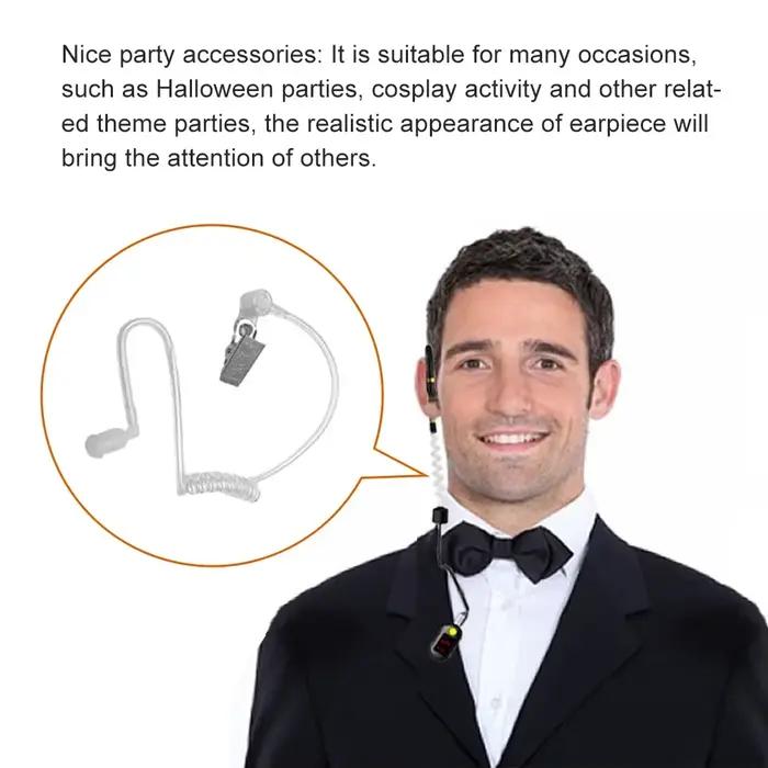 Nouveau écouteur acoustique Tube bouchons d'oreilles porteur interphone équipement jouet haut-parleur micro conférence Cosplay dispositif anneau boîte sécurité