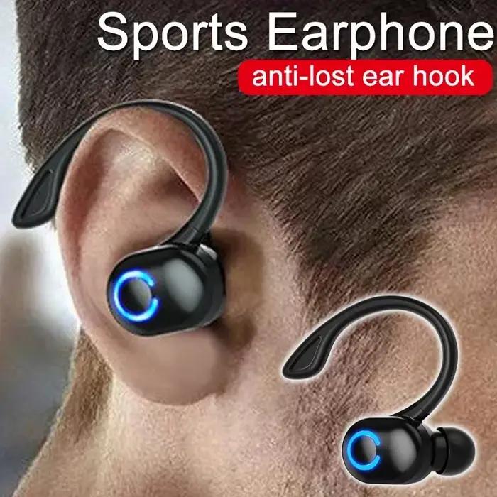 Écouteurs Bluetooth 5.2 crochet d'oreille sans fil réduction de bruit pour iPhone Samsung Xiaomi musiques et communications professionnelles