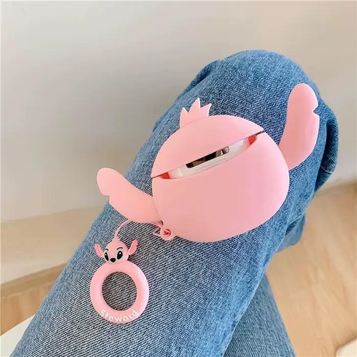 Pour AirPods 4 3 2 1 Pro Pro2 étui pour écouteurs point 3D Couple dessin animé Silicone boîte de protection