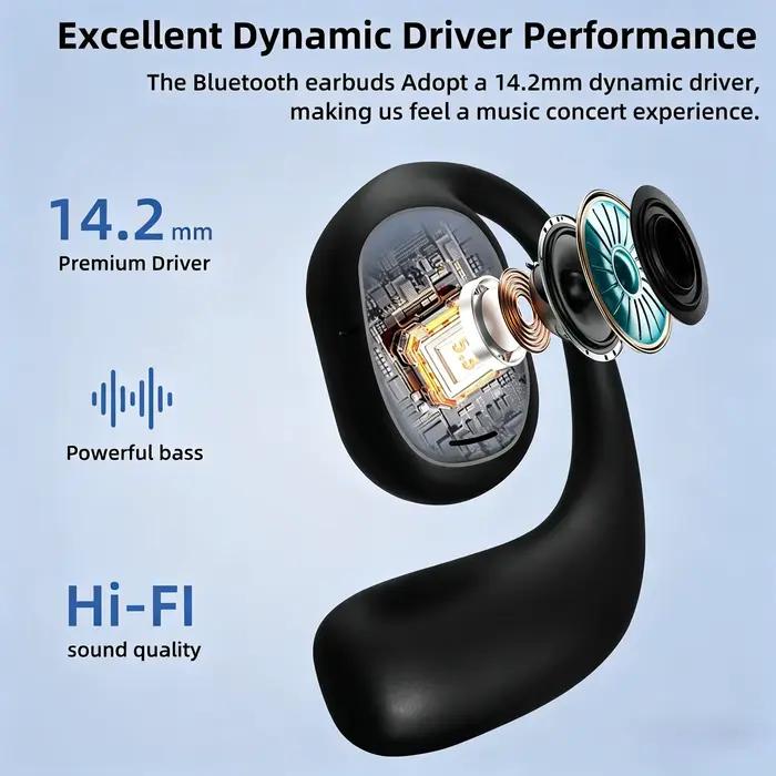 Écouteurs sans fil à conduction osseuse Bluetooth 5.3