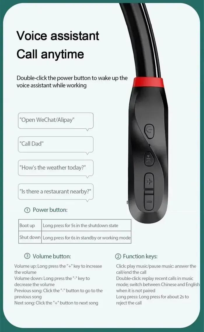 Écouteurs Bluetooth universels pour touristes