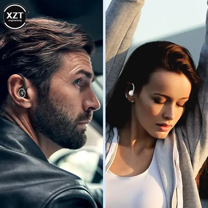 Écouteurs intra-auriculaires sans fil avec crochet d'oreille