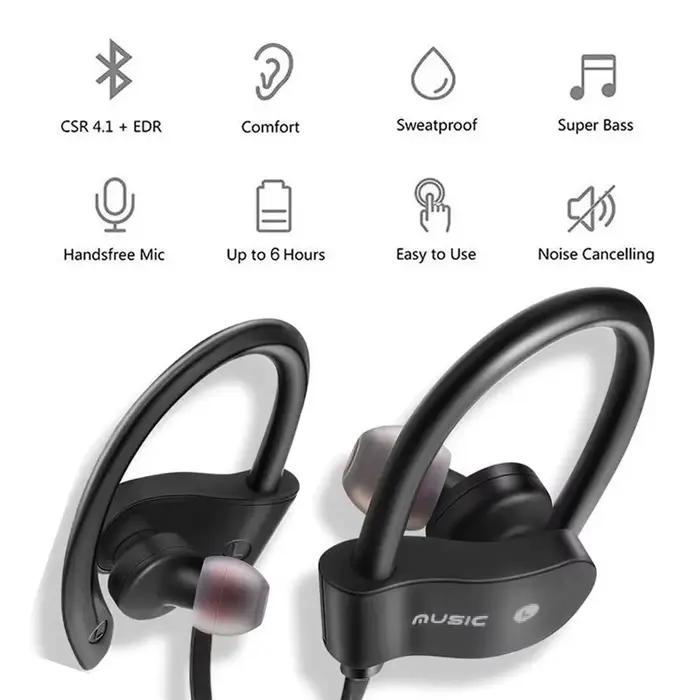 Casque Bluetooth sans fil écouteurs étanche musique