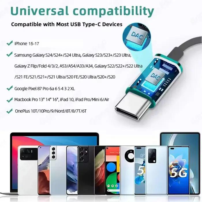 Écouteurs filaires HiFi Bass Stéréo Newmsnr avec annulation active du bruit et contrôle du volume pour iPhone 15-17/Samsung occasions spéciales