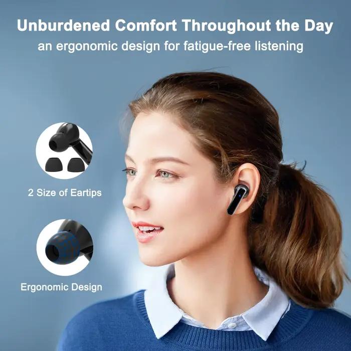 Écouteurs Bluetooth intra-auriculaires sportifs avec qualité sonore exceptionnelle résistants à l'eau pour activités physiques et utilisation quotidienne