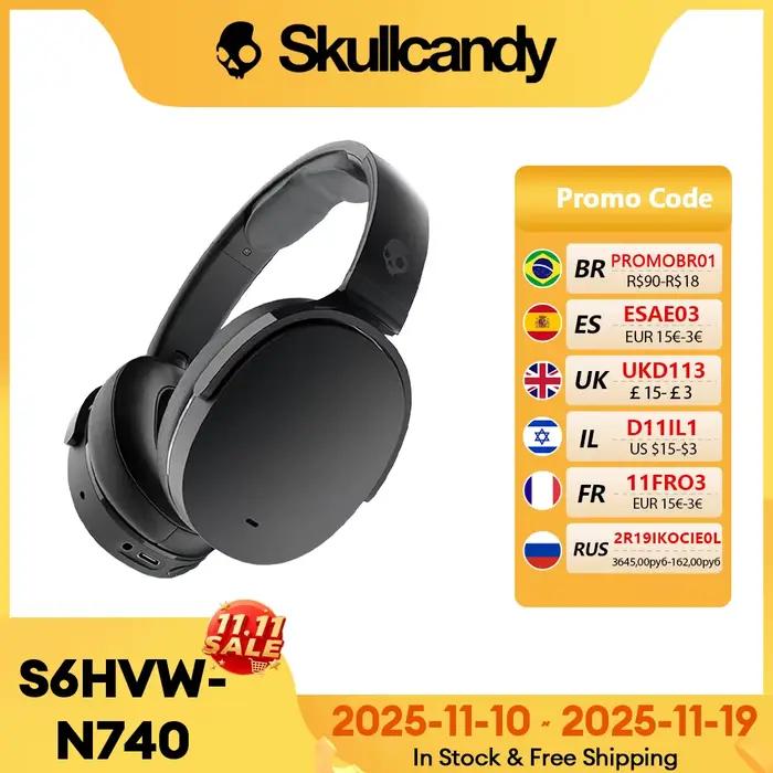 Original Skullcandy Hesh Evo S6HVW-N740 casque sur l'oreille longue Endurance écouteurs sans fil Bluetooth