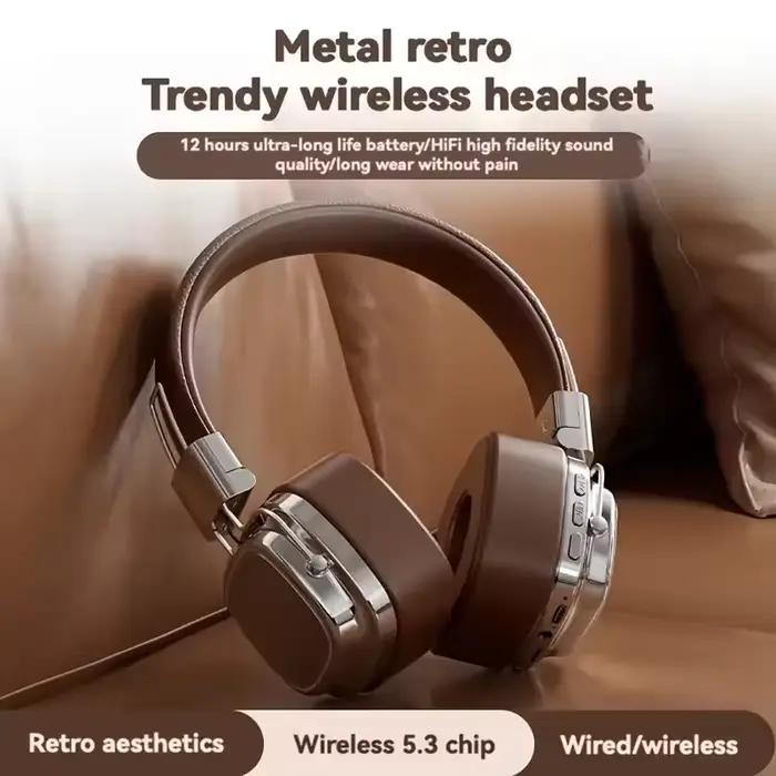 Nouveau casque pliable sans fil Bluetooth 5.3 pour DJ, gamers et amoureux de la musique haute qualité