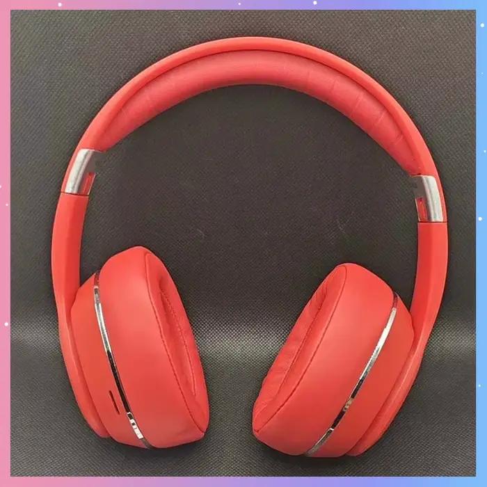 Casque sans fil Support TF cartes de stockage BT5.0 écouteurs 40mm grande bobine dynamique en cuir souple cache-oreilles
