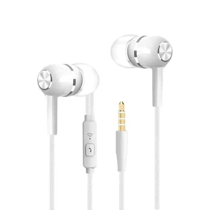 Écouteurs filaires de sport dans l'oreille 3.5mm pour running vélo fitness isolation sonore microphone inclus occasions spéciales