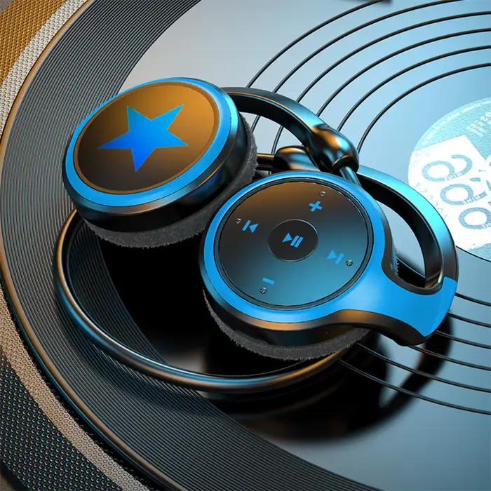 BT5.0 Sport casque sans fil pliable avec Support micro récepteur Radio FM 8D Surround basse lourde Hifi musique Bluetooth écouteurs