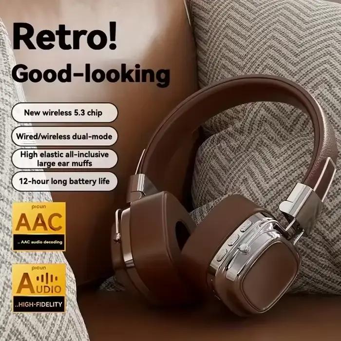 Nouveau casque pliable sans fil Bluetooth 5.3 pour DJ, gamers et amoureux de la musique haute qualité