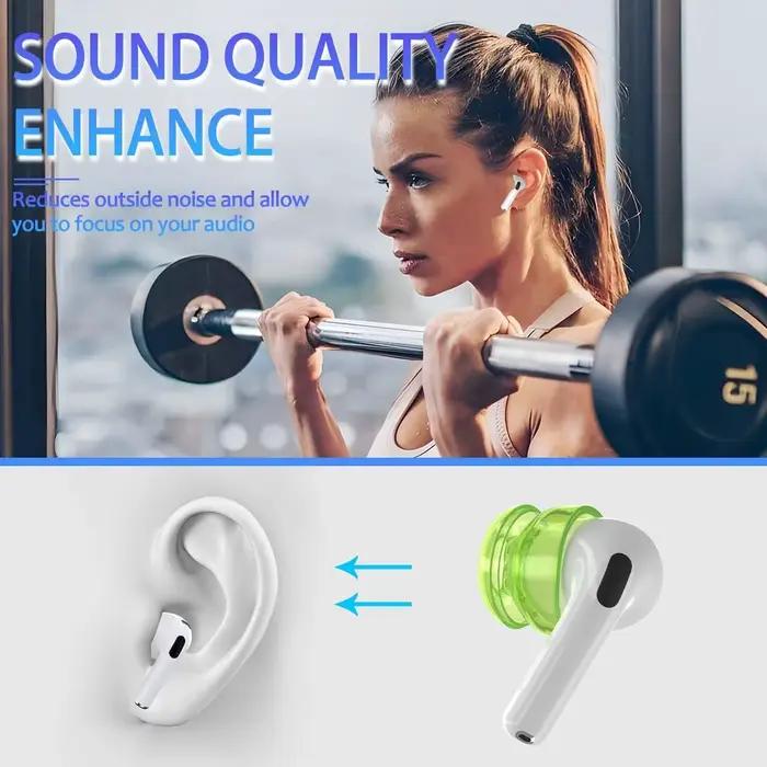 Embouts d'oreille couverture pour AirPods 1 2 3 4ème Silicone souple écouteurs