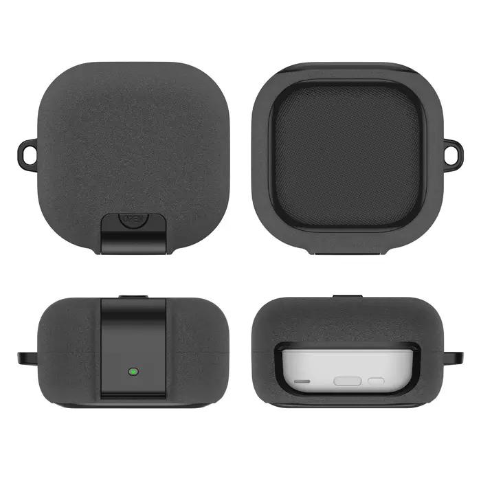 Étui de protection antichoc avec support et verrouillage pour Samsung Galaxy Buds 4