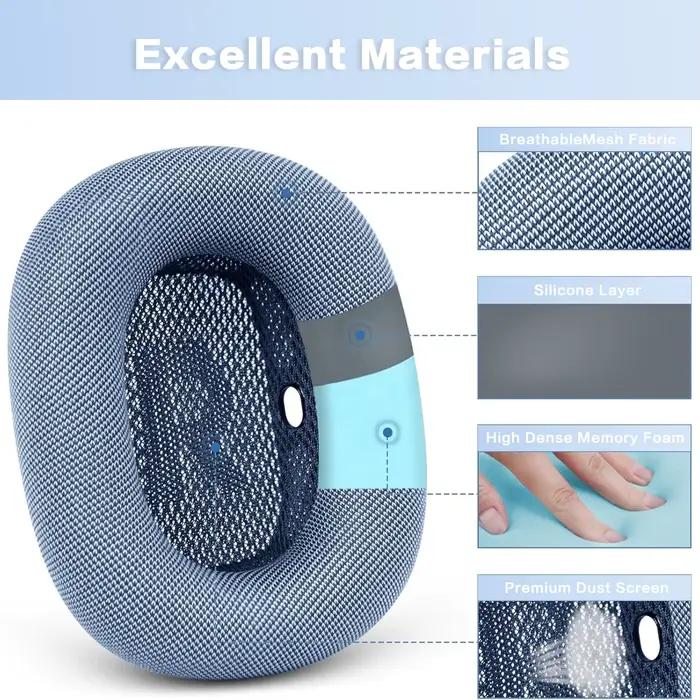 Compatible avec les coussinets d'oreille améliorés AirPods Max