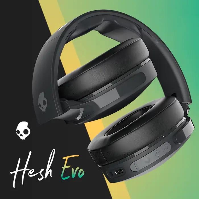 Original Skullcandy Hesh Evo S6HVW-N740 casque sur l'oreille longue Endurance écouteurs sans fil Bluetooth