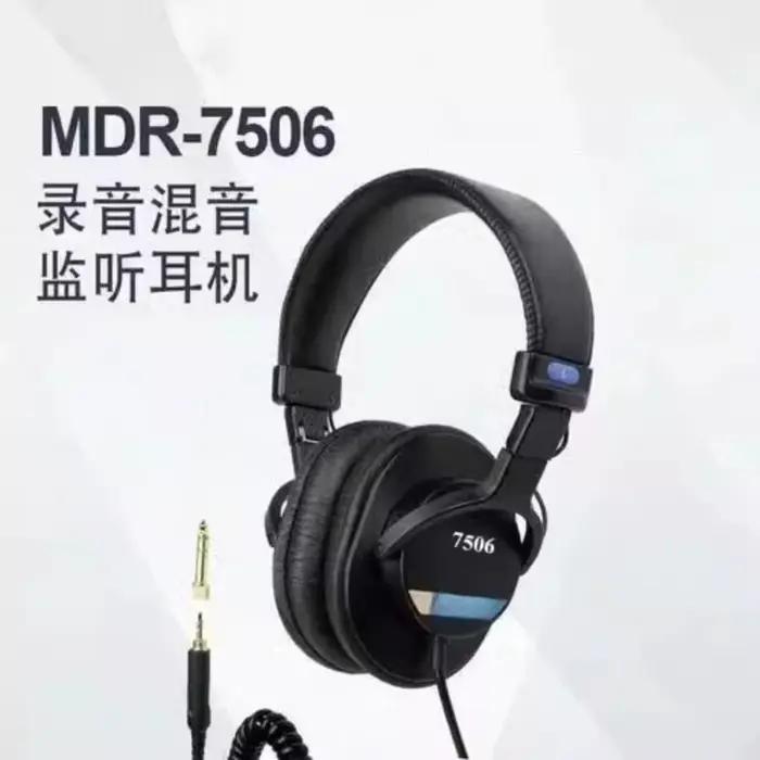 Casque audio DIY MDR-7506 pour enregistrement musical et écoute de musique haute fidélité occasionnelle chez les adultes unisexe