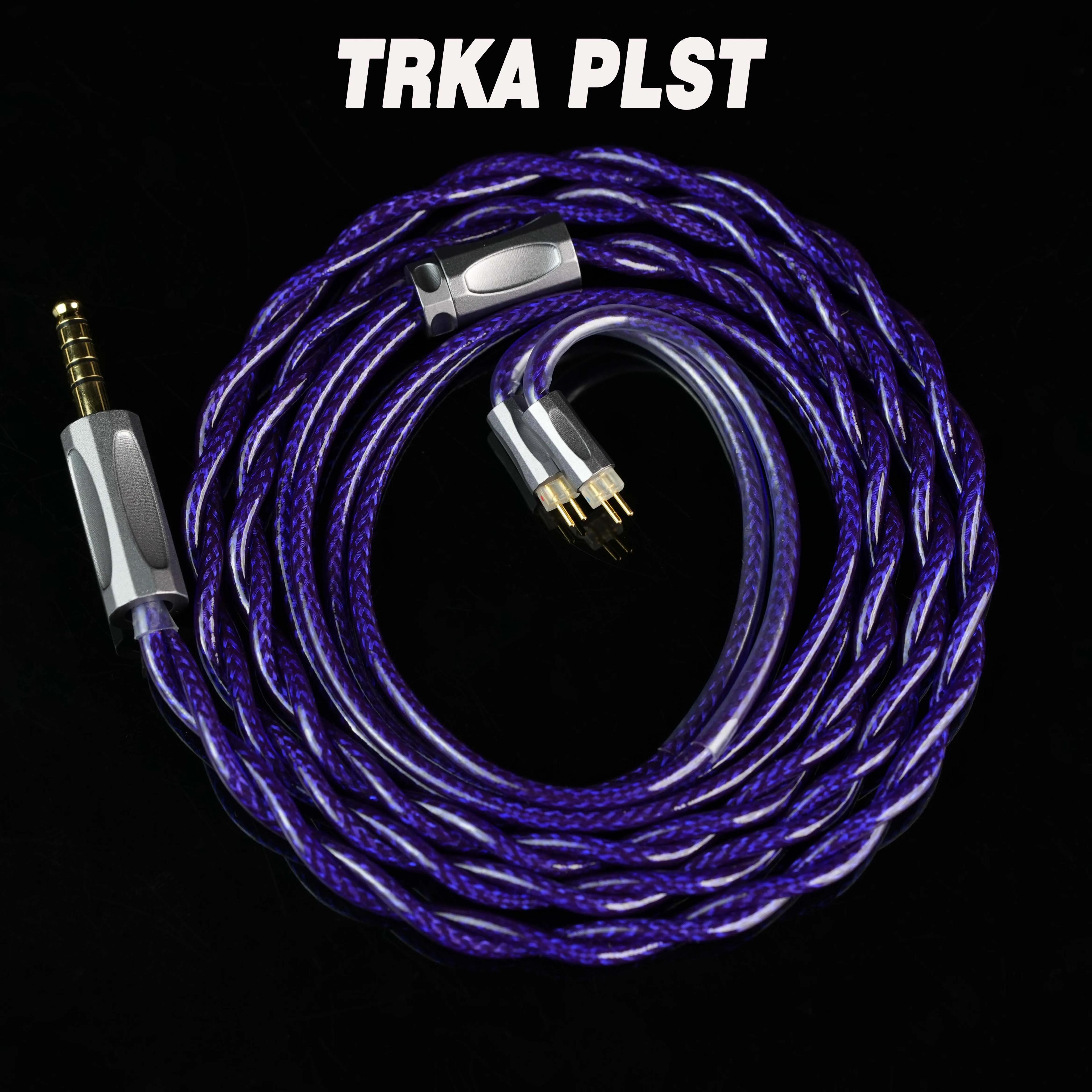 Câble pour casque TRKAPLST-50 7N OCC plaqué argent, fil d'amélioration équilibré de 2.5, 3.5, 4.4mm
