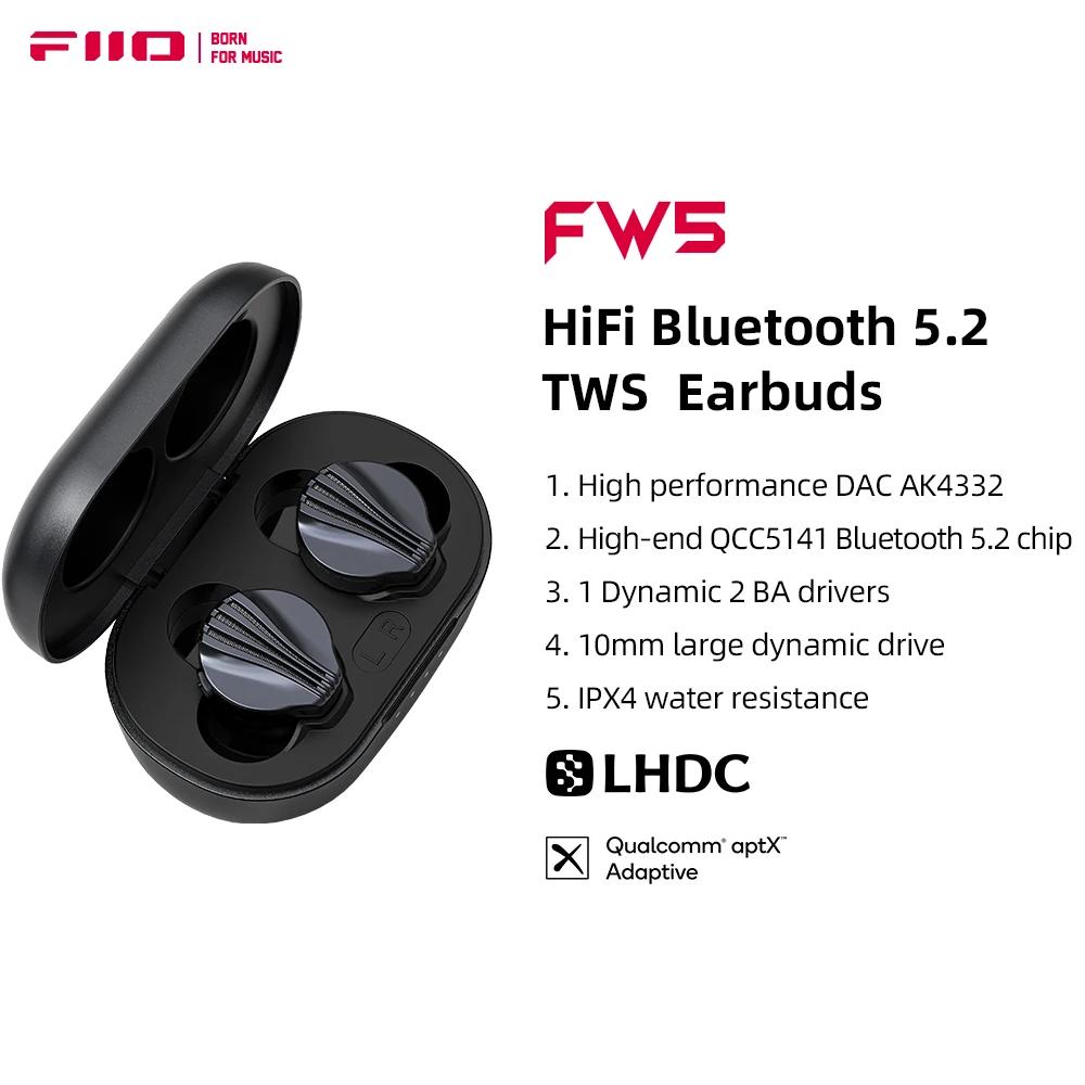 FiiO FW5 TWSWireless Bluetooth LHDC/aptX adaptateurs écouteurs Sport stéréo HiFi musique écouteurs 1